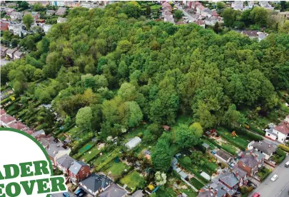  ??  ?? More than 400 people donated money to help save Bolehill Wood for the local community and its resident wildlife, but were outbid at auction