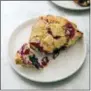  ?? JOE KELLER — AMERICA’S TEST
KITCHEN VIA AP ?? This undated photo provided by America’s Test Kitchen in September 2018shows a mixed berry scone in Brookline, Mass. This recipe appears in the cookbook “All-Time Best Brunch.”