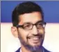  ?? MINT/FILE ?? ▪ Sundar Pichai, chief executive officer of Google