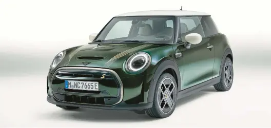  ?? MINI ?? The 2023 Mini Cooper SE.