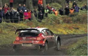  ??  ?? Cars running first on stages are likely to have an advantage