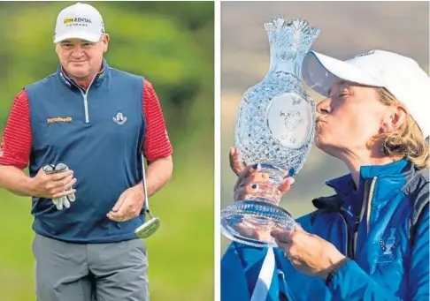  ??  ?? PERFORMANC­E DRIVE: Paul Lawrie and Catriona Matthew will work with Scottish Golf on the mentoring programme.