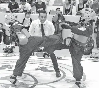  ??  ?? EXCELENTE NIVEL en el Campeonato Nacional de Artes Marciales Tamaholi 2021.