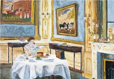  ??  ?? Prince Philip’s oil painting The Queen At Breakfast (1965). — Photos: Royal Collection Trust