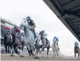  ?? JAE C. HONG/AP ?? The Breeders’ Cup was run last week without the use of anti-bleeding medication Lasix on race day, which would be the norm for races under new rules.