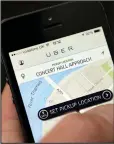  ??  ?? Uber: Taxi Smartphone app