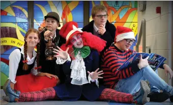  ?? Photo by Domnick Walsh ?? Celebratin­g Culture Night at Mercy Mounthawk in one eye-catching way last year were Heidi Crean, Denise Buckley (teacher), Andrea Thornton (teacher) as the Mad Hatter, Darragh Corr and Darragh Boyd.