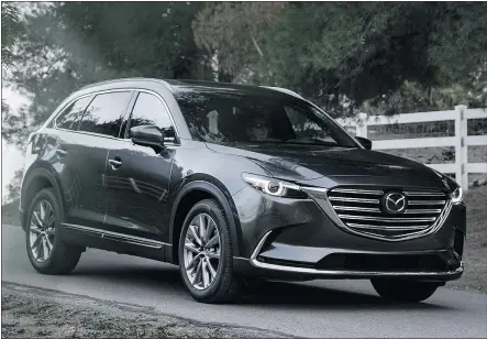  ?? — MAZDA ?? The 2017 Mazda CX-9 features a turbocharg­ed Skyactiv engine.