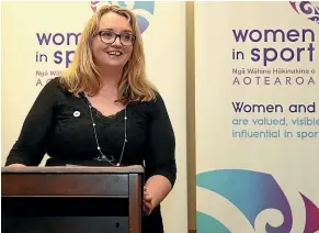  ??  ?? Women in Sport Aotearoa chief executive Rachel Froggatt says there are drastic difference­s between profession­al sports played by men and women.