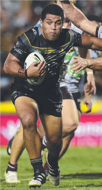  ?? FOCUSED: North Queensland utility John Asiata wants to stay at the club. Picture: WESLEY MONTS ??