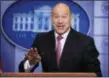  ?? AP PHOTO/MANUEL BALCE CENETA ?? Top economic adviser Gary Cohn is leaving the White House after breaking with President Donald Trump on trade policy.