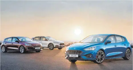  ?? FOTOS: OBS/FORD ?? Der neue Focus soll die Sonne bei Ford wieder aufgehen lassen und den Golf in den Schatten stellen.