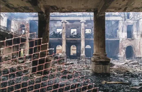  ?? Picture: Ashraf Hendricks, GroundUp ?? HISTORY LOST. Parts of University of Cape Town’s Jagger Library, which houses thousands of theses, artworks and precious documents, has been gutted.