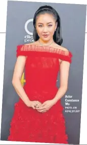  ?? PHOTO: JON KOPALOFF/AFP ?? Actor Constance Wu