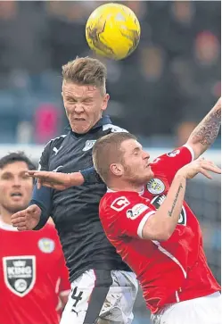  ?? Picture: SNS. ?? Dundee’s Mark O’Hara in the thick of the action during last season’s cup exit at the hands of St Mirren.