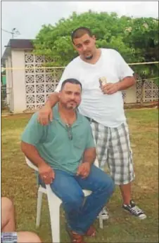  ?? FACEBOOK ?? Mercer County Undersheri­ff Pedro Medina (left) and his son Pedro “Petey” Medina