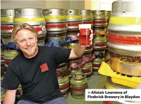  ?? ?? > Alistair Lawrence of Firebrick Brewery in Blaydon