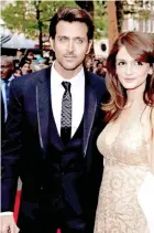  ??  ?? Sussanne Khan (left) with Top Bollyhood actor Hrithik Roshan before the divorce.