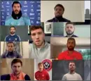  ??  ?? Some of the players from top flight clubs featuring in the filmed appeal to “light the darkness”