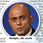  ?? ?? Delight…Mr Javid