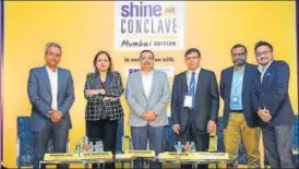  ??  ?? The Mumbai conclave saw the panel discuss emerging trends that impact the hiring landscape in India