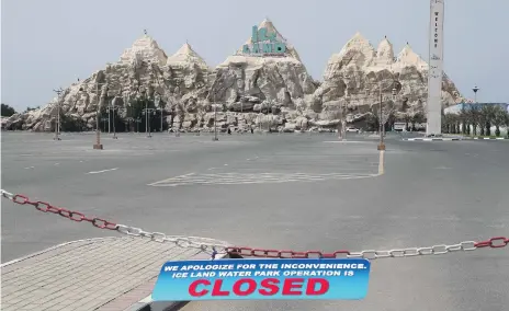  ?? Photos Pawan Singh / The National ?? Ice Land Water Park in Ras Al Khaimah is unlikely to reopen