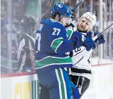  ??  ?? Ben Hutton’s improved conditioni­ng has led to lots of ice time this season as he was averaging 21 minutes 31 seconds heading into Thursday’s game.