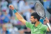  ?? AFP ?? Novak Djokovic of Serbia celebrates after his three-set victory against Aleksandar Vukic of Australia at Indian Wells.