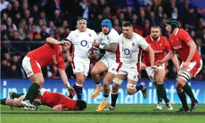  ?? Photograph: David Rogers/Getty Images ?? Jack Nowell makes a break against Wales. The Exeter wing says England will look to be more clinical in attack against Ireland on Saturday.