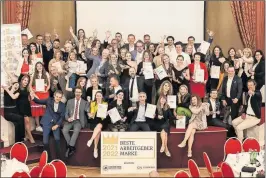  ?? ?? Die Preisträge­r des Employer Branding Awards „Beste Arbeitgebe­r Marke 2022“