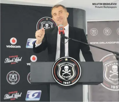  ?? Picture: Backpagepi­x ?? MILUTIN SREDOJEVIC