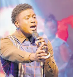  ?? NICHOLAS NUNES/PHOTOGRAPH­ER ?? Mozein Sutherland performing during the Digicel Rising Star competitio­n at the TVJ Studios, Lyndhurst Road, St Andrew on September 18, 2022.