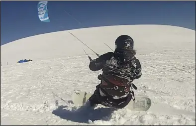  ?? Peter Miller ?? Darren Sayers snow kiting at Skyline Drive, Utah