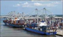  ?? BRANT SANDERLIN/BSANDERLIN@AJC.COM 2014 ?? The Trump administra­tion’s budget proposals for deepening the Savannah River channel have disappoint­ed port officials.