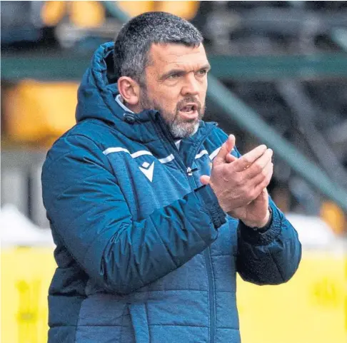  ??  ?? SHOT AT GLORY: St Johnstone boss Callum Davidson is preparing his side for the Betfred Cup final on Sunday.