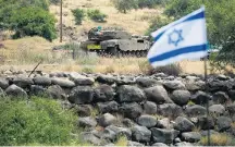  ?? AMIR COHEN/REUTERS ?? Colinas do Golan. Mísseis de Israel destruíram radar sírio