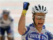  ??  ?? Boonen did over 100 victory salutes in the course of his career, which started in 2002