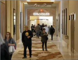  ?? IJ ARCHIVE ?? People walk the hall leading to Graton Resort and Casino’s new spa and salon in Rohnert Park.