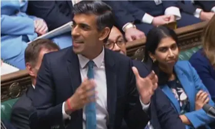  ?? Photograph: Uk Parliament­ary Recording Unit Handout/EPA ?? ‘Rishi Sunak said he would bring compassion to Downing Street. Then he reappointe­d Suella Braverman as home secretary.’