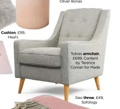  ??  ?? Tobias £699, Content by Terence Conran for Made armchair,