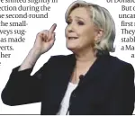  ?? PHOTO: AP ?? Mistakes: Le Pen