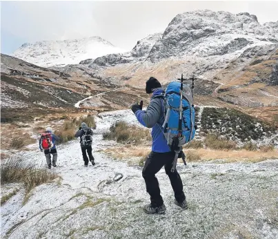  ?? Getty. ?? Scottish Mountain Rescue encourage people to be fully aware of weather forecasts.