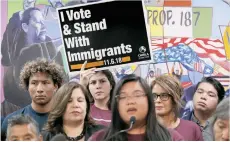  ?? /FOTOS: AURELIA VENTURA ?? CHIRLA anunció una campaña por el voto inmigrante donde estarán llamando y tocando la puerta de los electores antes de la elección del 6 de noviembre.