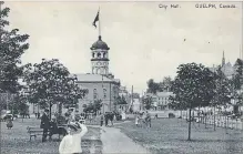  ??  ?? Charles Nelles postcard view of Old City Hall from Jubilee Park, ca. 1905 (now site of GO/Via station).