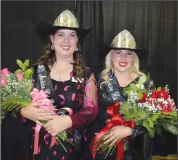  ?? NEWS PHOTO PEGGY REVELL ?? Abby Perrett was named 2018 Stampede princess, while Haley Schlenker was crowned queen Saturday evening at the Medicine Hat Exhibition &amp; Stampede kick-off dance and queen crowning.