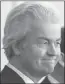  ??  ?? Geert Wilders