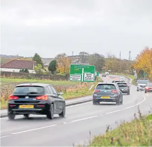  ?? Picture: Kenny Smith. ?? The route between west Fife and the Kincardine Bridge was closed for several hours after the accident.