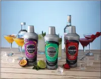  ??  ?? AG Barr’s product range includes Funkin cocktail mixes