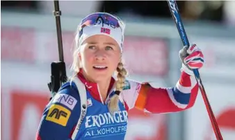  ?? FOTO: NTB SCANPIX ?? Verken Tiril Eckhoff eller de andre norske jentene hadde noen god dag i Hochfilzen på normaldist­ansen.