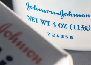  ?? MATT ROURKE THE ASSOCIATED PRESS FILE PHOTO ?? Global sales of Johnson & Johnson’s consumer products, which include brands such as Band-Aid and Tylenol, dropped 2.4 per cent to $3.32 billion (U.S.).